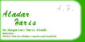 aladar haris business card